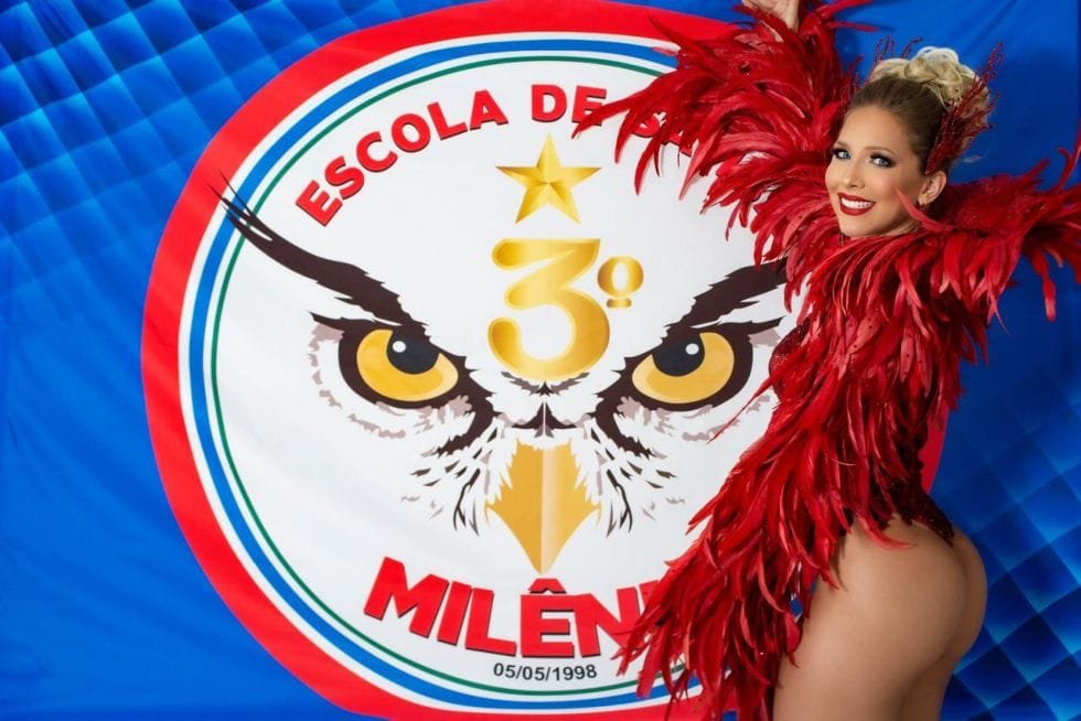 Estrela do Terceiro Milênio anuncia Mirela Birnfeld como a nova Musa da Bateria Pegada da Coruja Estrela do Terceiro Milênio anuncia Mirela Birnfeld como a nova Musa da Bateria Pegada da Coruja