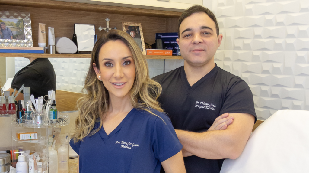 Dr. Thiago Genn e a Dra. Ana Beatriz Genn combinam a Cirurgia Plástica e a Dermatologia 