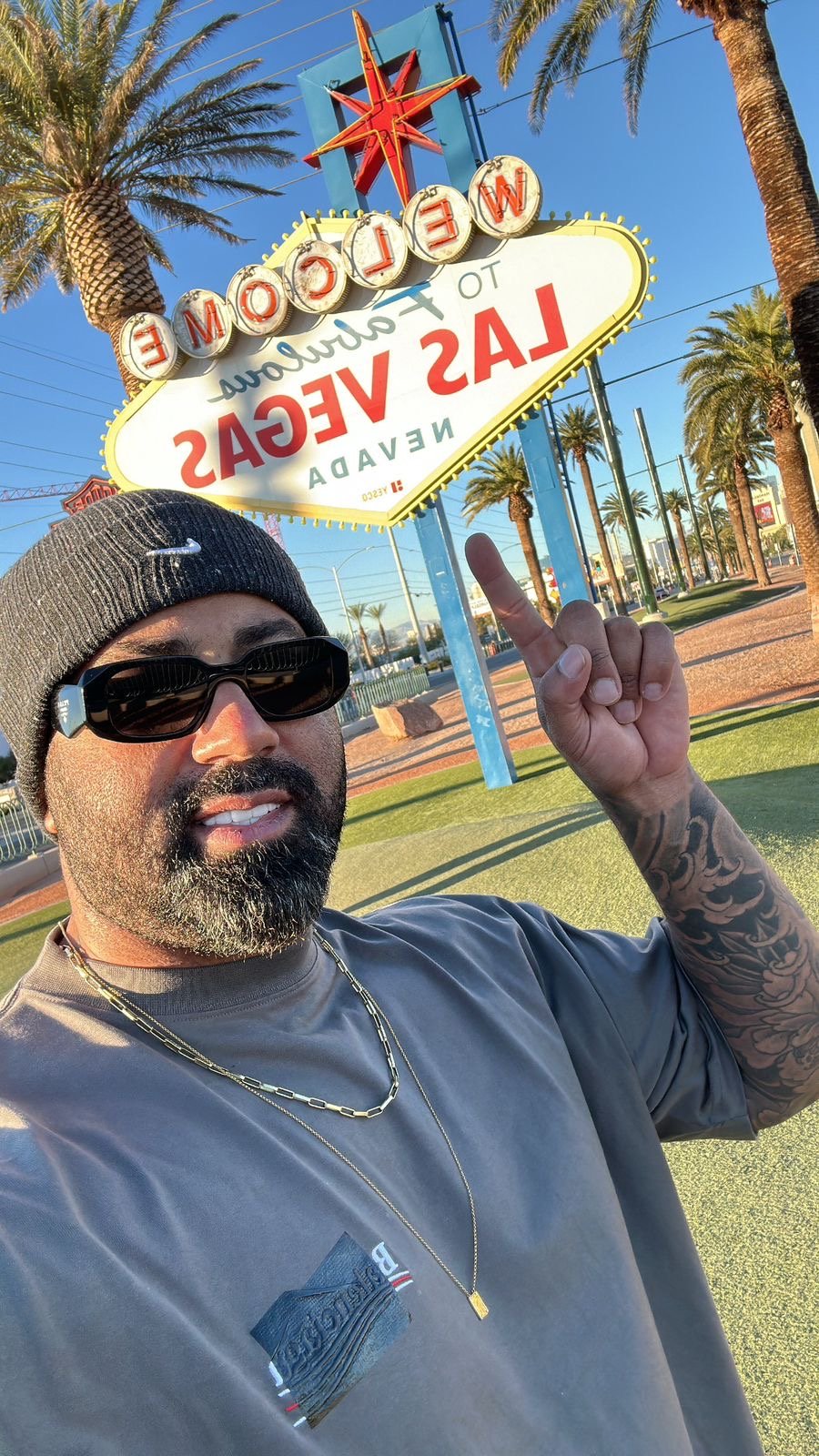 Cássio Fidlay curte férias com a esposa em Las Vegas e se encanta: “Certeza que voltarei”
