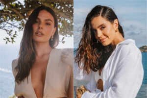 Isis Valverde e Giovanna Lancellotti marcam presença em evento de joalheria no Rio de Janeiro
