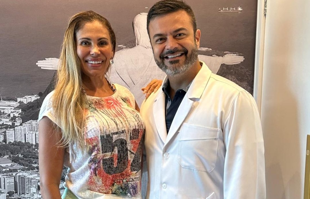 Ângela Bismarchi visita clínica do Dr. João Marcello Branco mesmo médico de Jojo Todynho