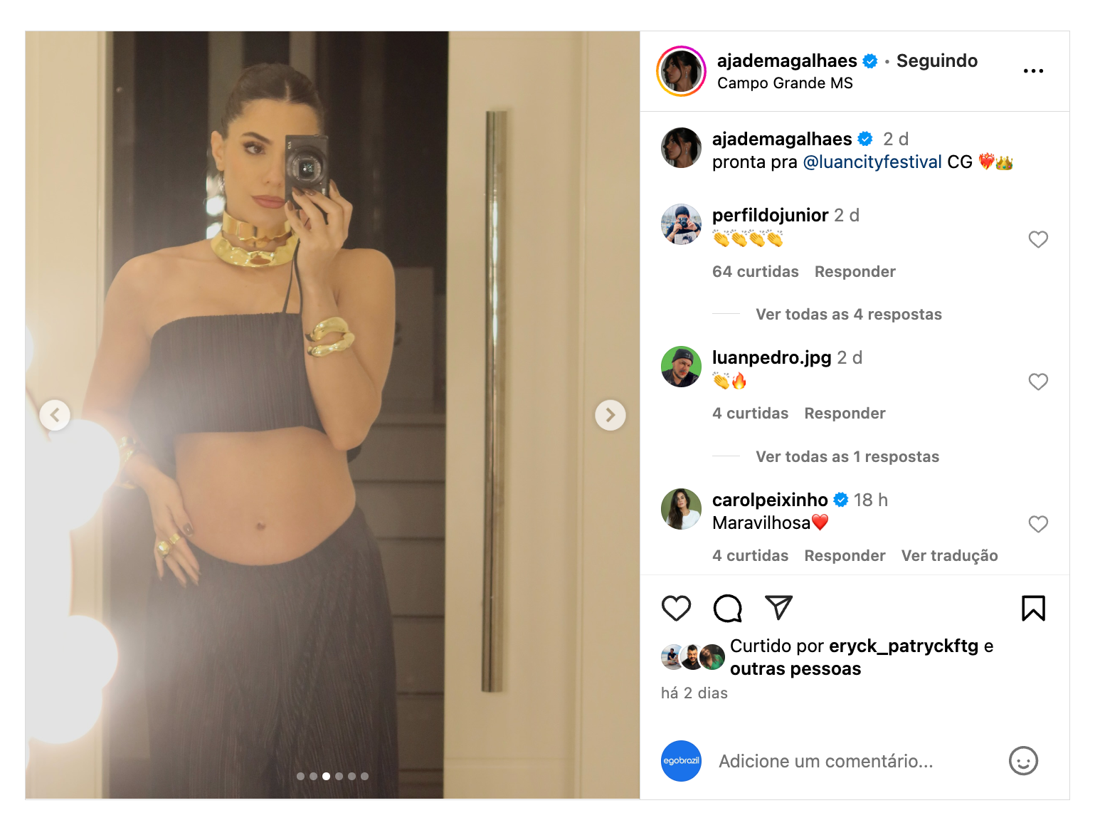 Jade Magalhães exibe barriga de grávida ao lado de Luan Santana 23 Captura de Tela 2024 09 03 as 13.55.33