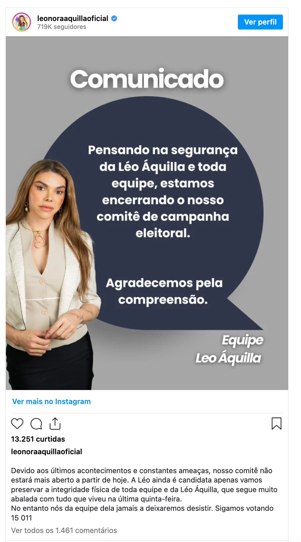 Léo Áquilla toma medida drástica após sofrer atentado a tiros 21 Léo Áquilla