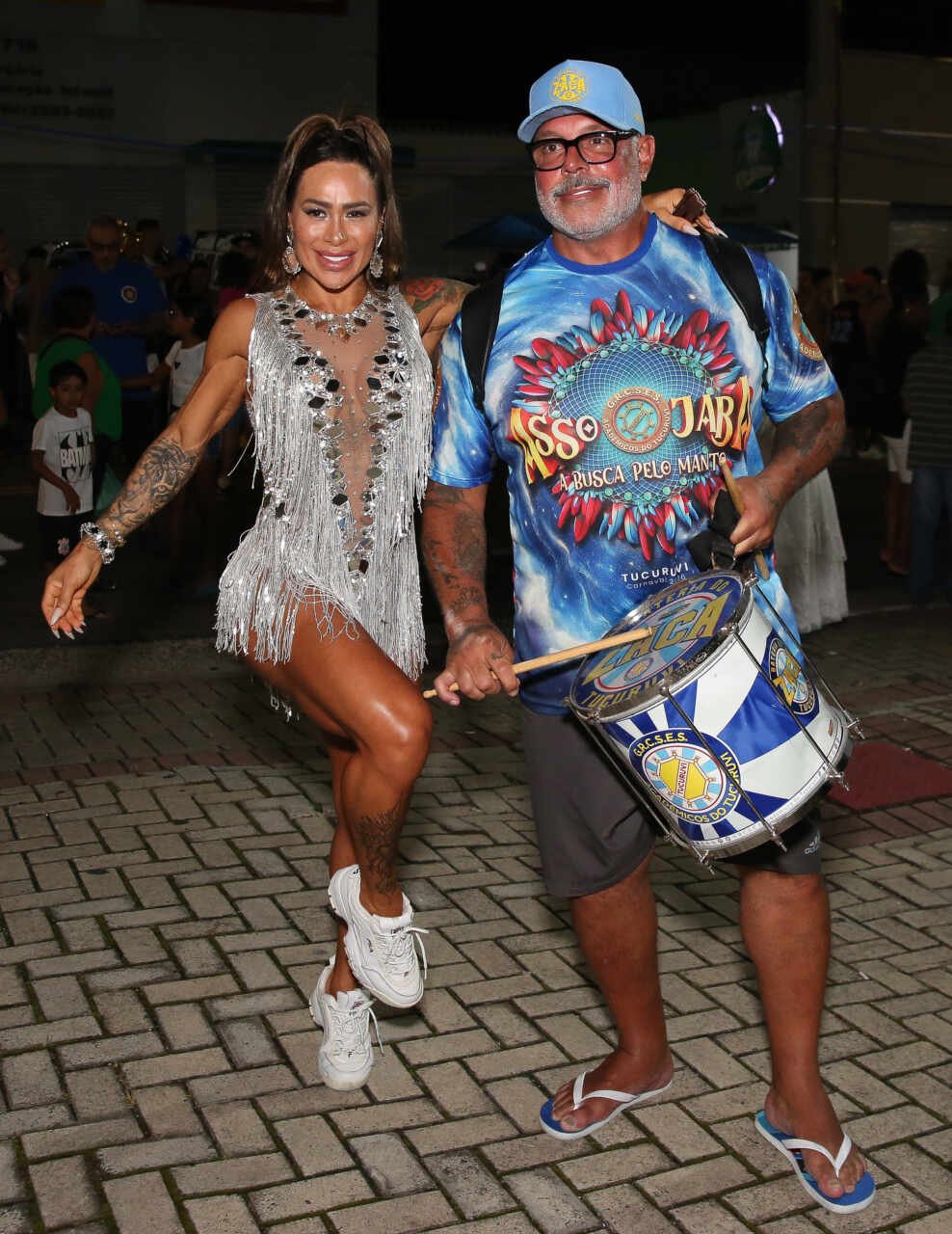 Fabi Frota participa do último ensaio da Tucuruvi ao lado de Alexandre Frota e da filha 29 Foto: Andrey Bispo e Denilson Santos / Divulgação