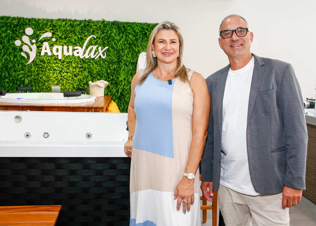Gislaine e Marcelo Gusson, CEO's da Aqualax - Crédito da Foto: Thiago Duran / Divulgação