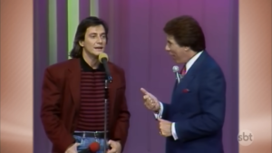 Fábio Jr. se emociona ao lembrar Silvio Santos durante o Troféu Imprensa