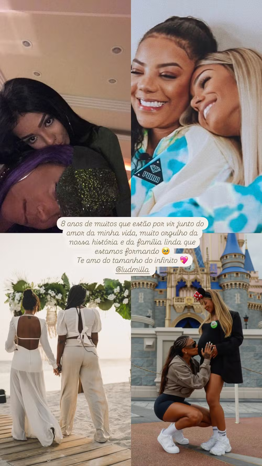 Brunna Gonçalves comemora oito anos de relacionamento com Ludmilla 26 ludmilla e brunna goncalves