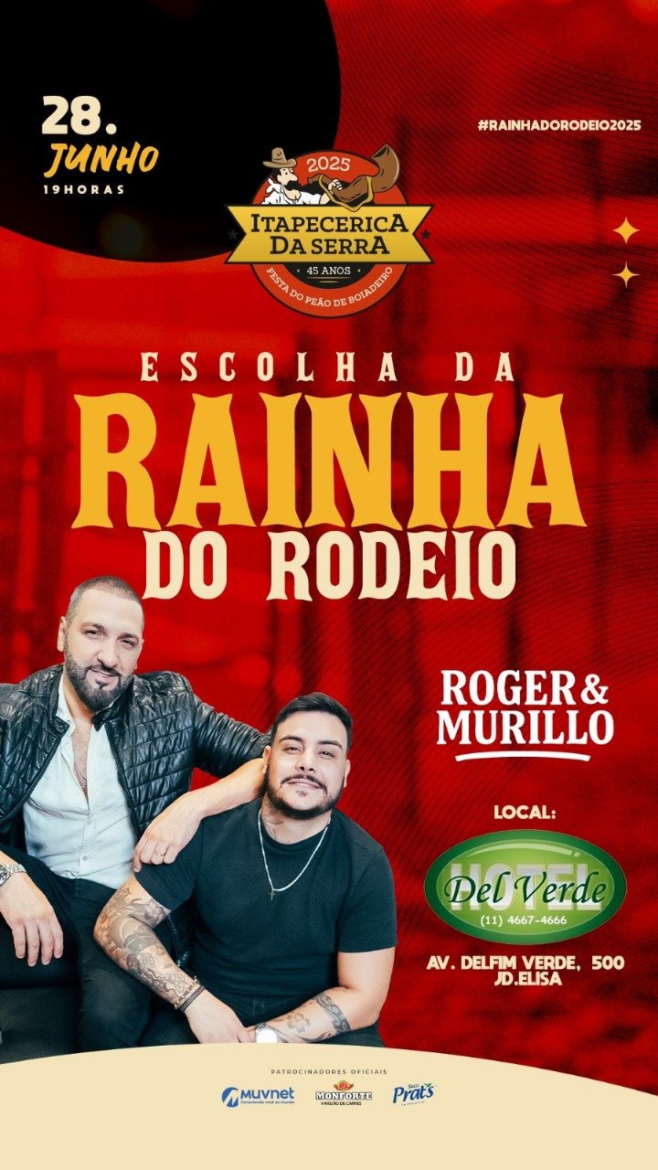 45ª edição da Festa do Peão de Boiadeiro de Itapecerica da Serra divulga concurso da Rainha 33 408e0e8c 49df 4bec b2ab 41000ee293ee
