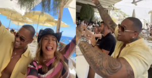Léo Santana viraliza na Itália ao curtir hit “Desliza!” com Lore Improta e amigos
