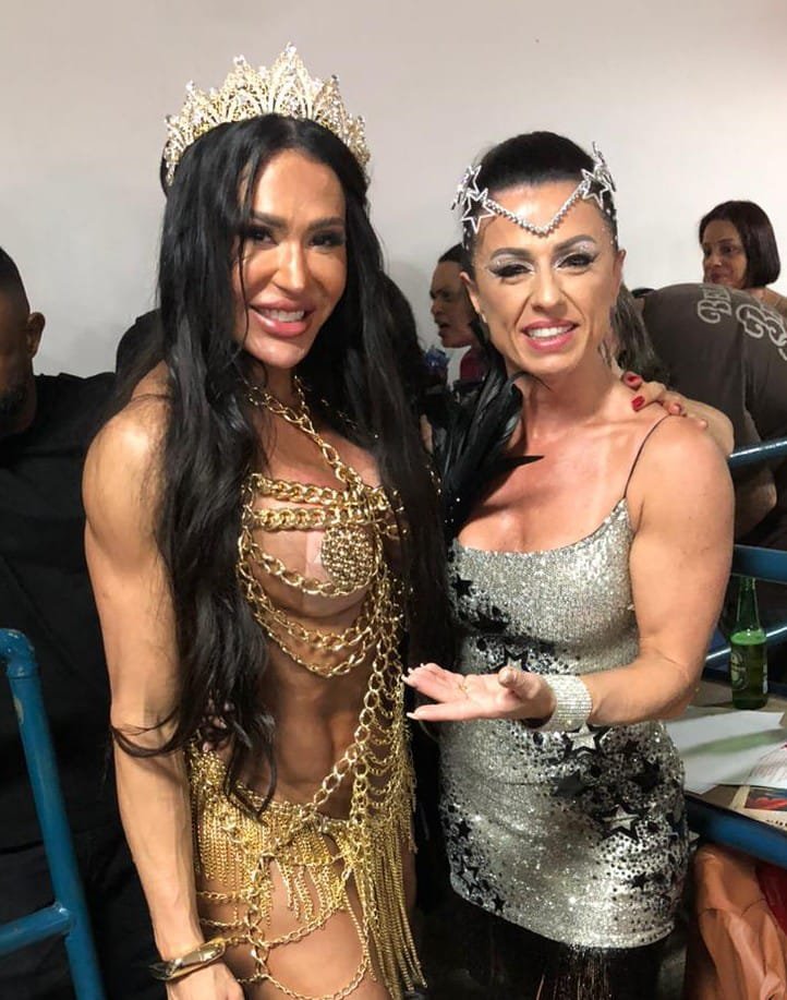 Tatiana Breia recebe grandes nomes do carnaval em semifinal de sambas na União da Ilha 29 Tatiana Breia e Gracyanne Barbosa