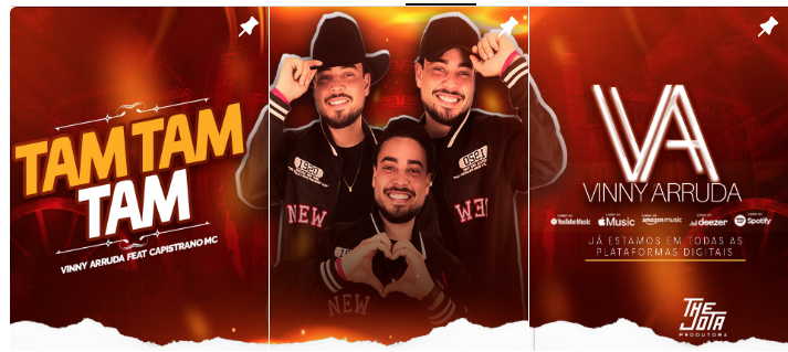 Vinny Arruda comemora sucesso do primeiro hit 'Tam Tam Tam' 26 Captura de Tela 2025 09 28 as 20.18.23