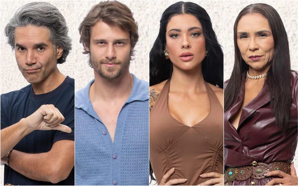 Fernando Sampaio, Matheus Martins, Rayane Figliuzzi e Yoná Sousa estão na 4ª roça de A Fazenda 17 Fernando Sampaio, Matheus Martins, Rayane Figliuzzi e Yoná Sousa estão na 4ª roça de A Fazenda 17