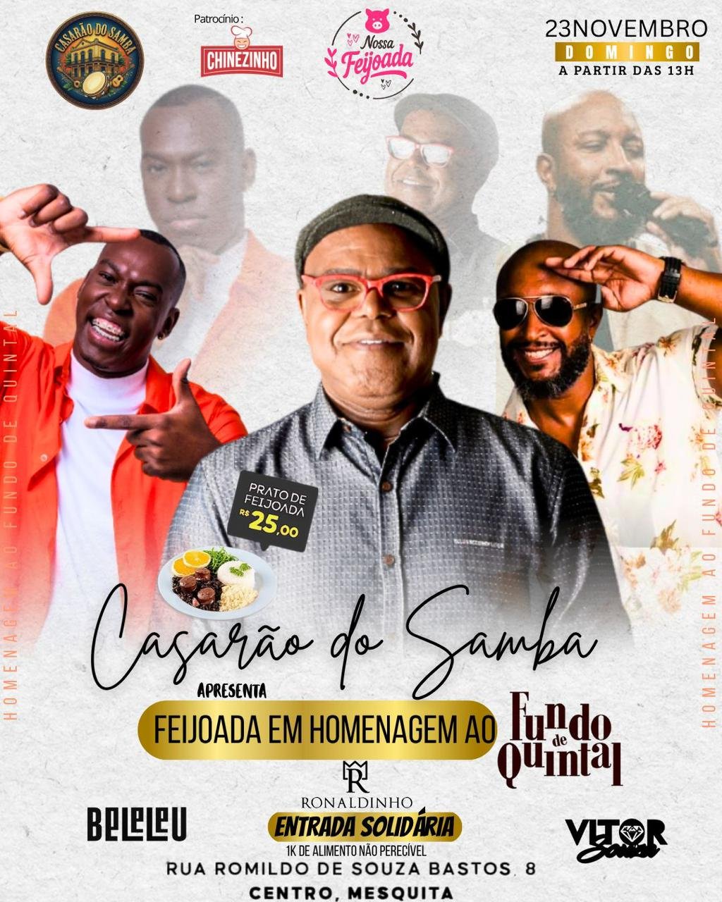 Casarão do Samba celebra o Fundo de Quintal com feijoada especial neste domingo 8 IMG 20251118 WA0078