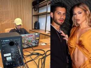 Zé Felipe chama atenção ao surgir com adesivo de Virginia Fonseca em notebook