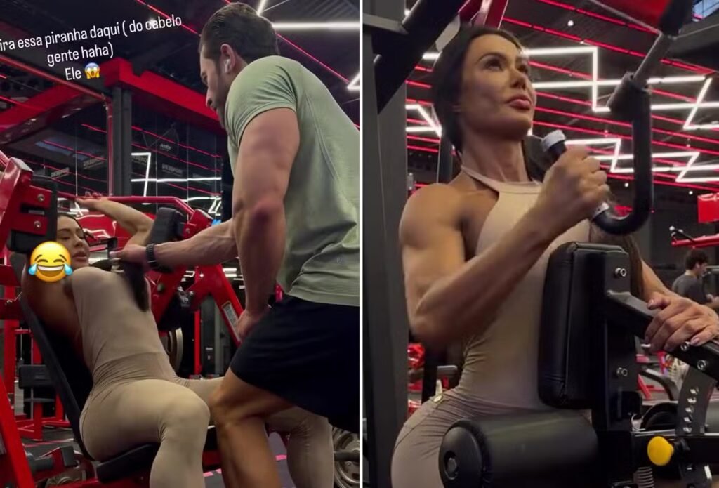 Gracyanne Barbosa treina com namorado e exibe sintonia na academia 27 Gracyanne Barbosa treina com namorado e exibe sintonia na academia