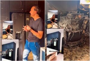 Pai de MC Gui mostra destruição da casa após incêndio e emociona nas redes sociais
