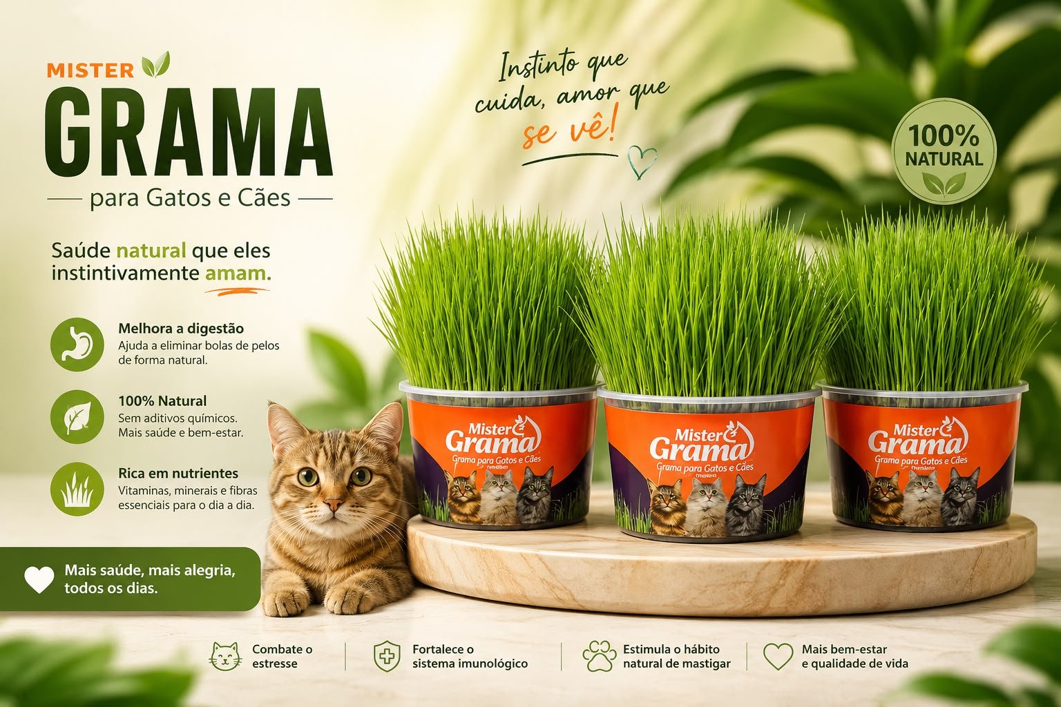 Grama Para Gato - Mister Grama: inovação e cuidado com a saúde digestiva felina 5 Unknown 1
