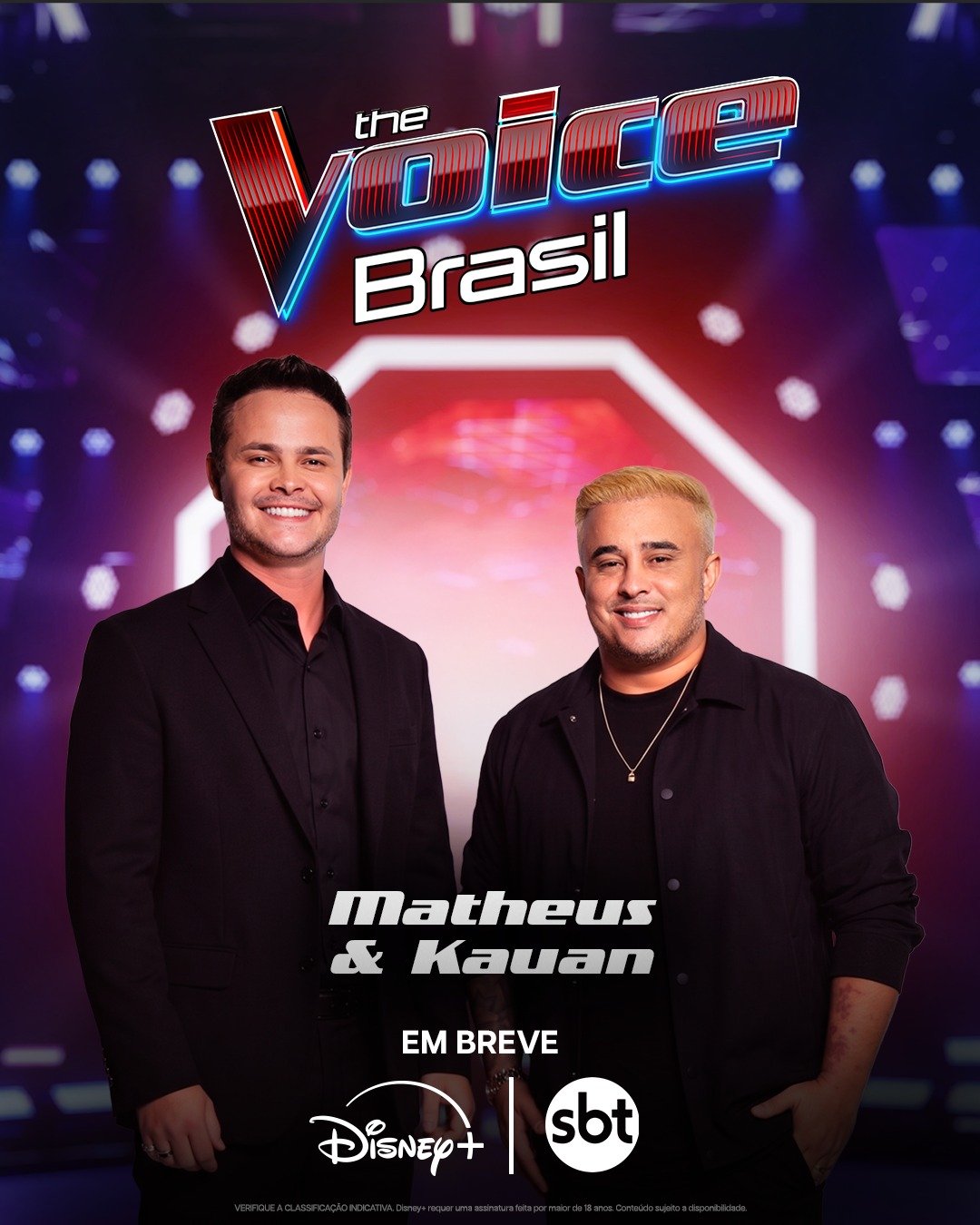 Matheus e Kauan são confirmados como técnicos do The Voice Brasil pelo segundo ano consecutivo 8 FLYER
