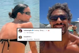 Ivete Sangalo ganha declaração carinhosa do namorado em foto de biquíni durante viagem pela Europa