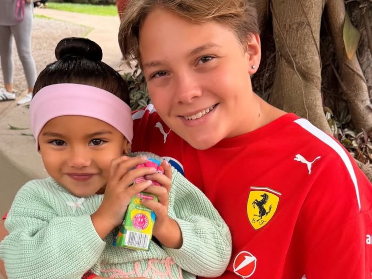 Davi Lucca encanta ao aparecer com a irmã Mavie durante aula de balé