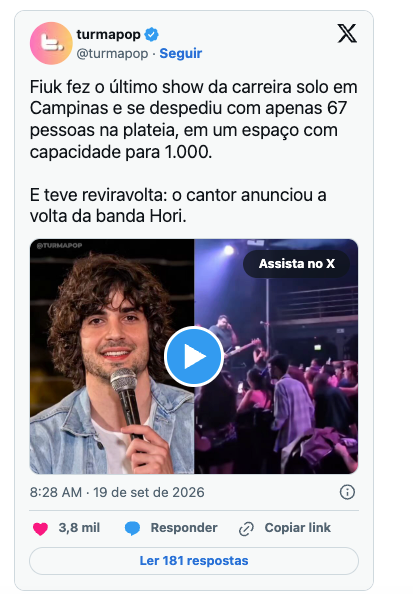 Fiuk canta para 67 pessoas em show de despedida e anuncia volta da banda Hori 8 Captura de Tela 2026 09 20 as 03.36.14