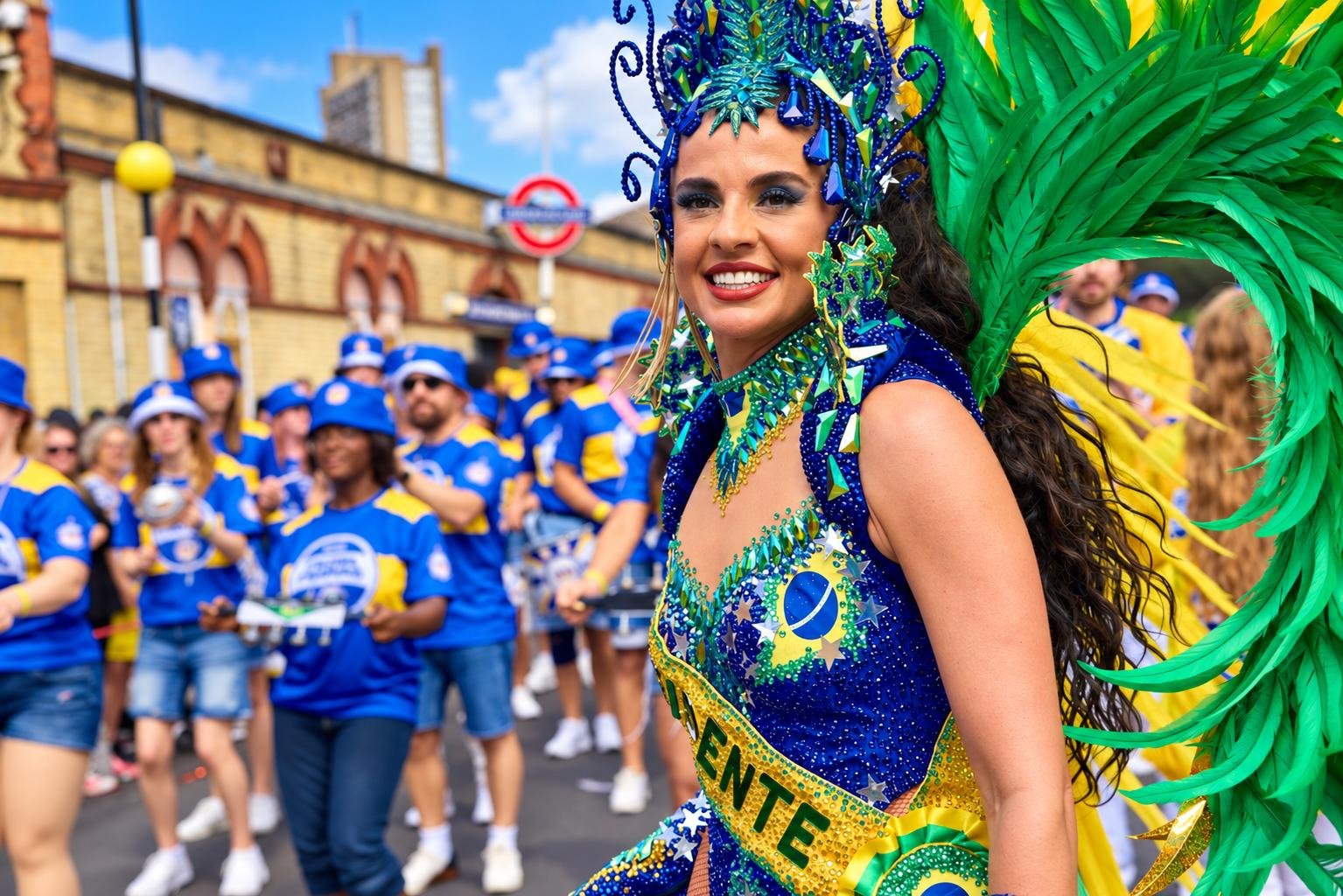 Presidente Liani Devito celebra bicampeonato do Império da Rainha no Carnaval de Londres 3 Imperio da Rainha 9