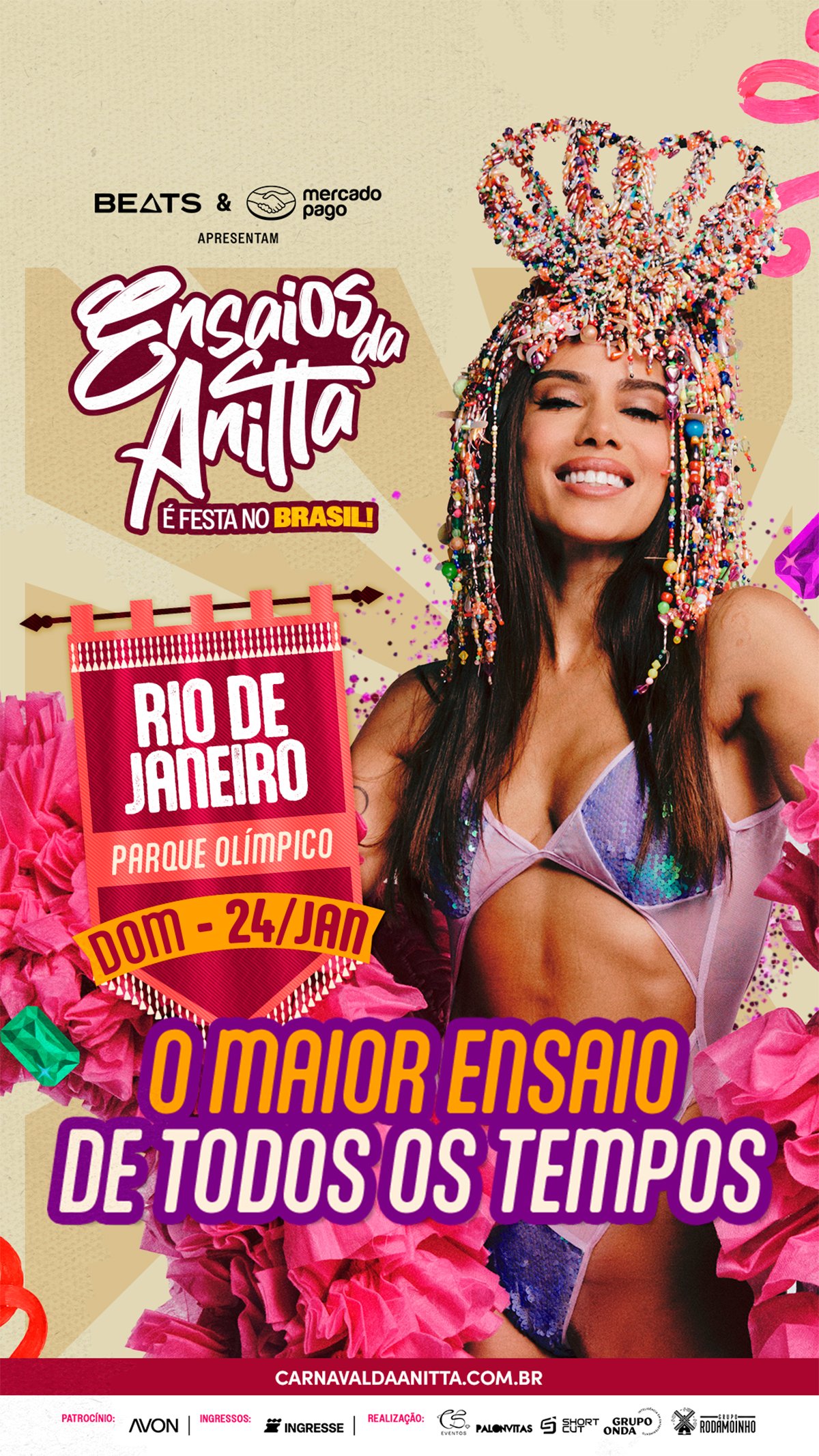 Anitta levará "Ensaios da Anitta" para Parque Olímpico, local do Rock in Rio 8 ensaios da anitta foto