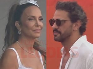 Ivete Sangalo troca beijos com Tiago Maia durante show em Fortaleza