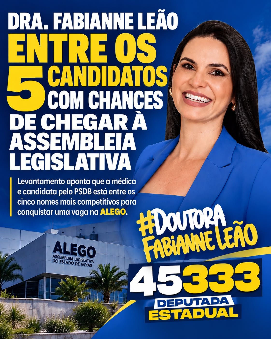 Dra. Fabianne Leão figura entre os nomes mais citados em nova sondagem para a Assembleia Legislativa de Goiás 26 WhatsApp Image 2026 10 01 at 10.34.28 2