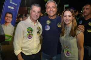 Candidato ao Senado, Gustavo Gayer pede apoio à reeleição do deputado federal Daniel Agrobom em Goiás